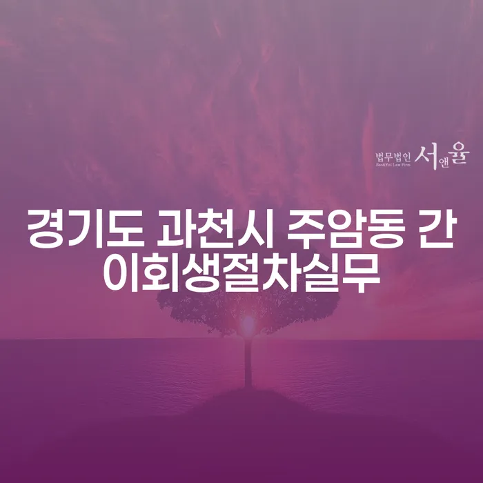 경기도 과천시 주암동 간이회생절차실무: 파산진술서를 통한 재기의 길